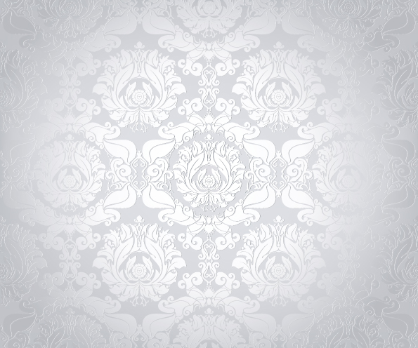 Bright White floral vector backgrounds set 01  