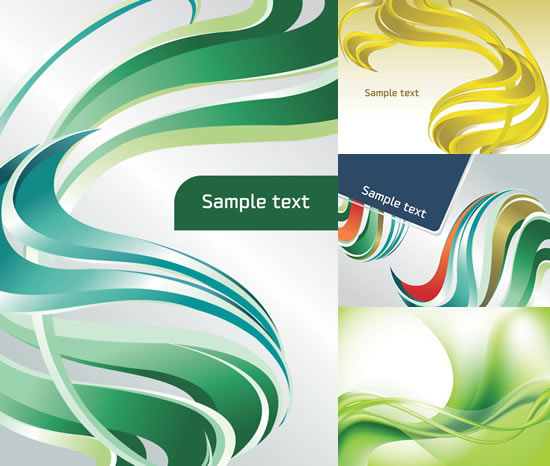 Elements of Dynamic color stripe background vector graphic  