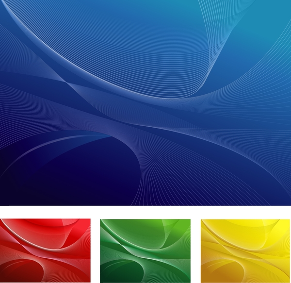 4 Colored abstract background vector  