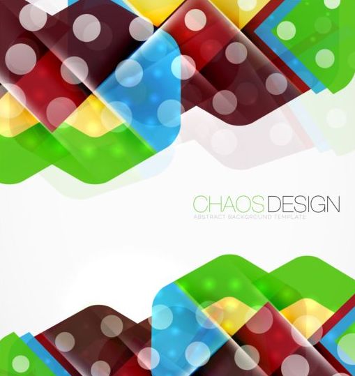 Chaos abstract background template vector 03  