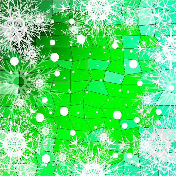 Рождество снежинка с блестящей полигонов фоне вектора 06  