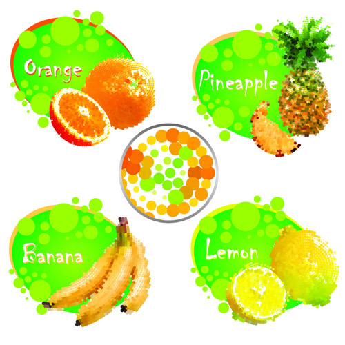 Different Juice Labels design vector 01  