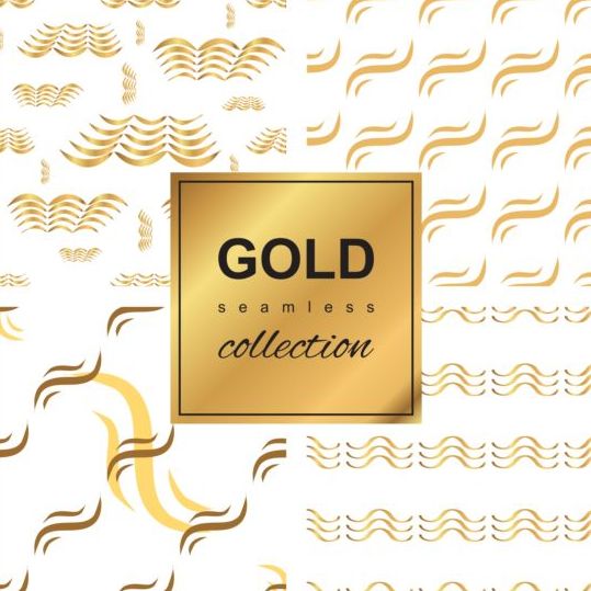 Luxury gold seamless vector pattern 02  