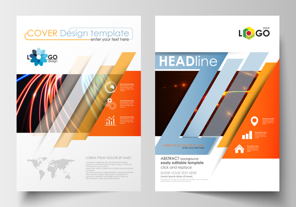 Modern brochure cover creative vectors 02  