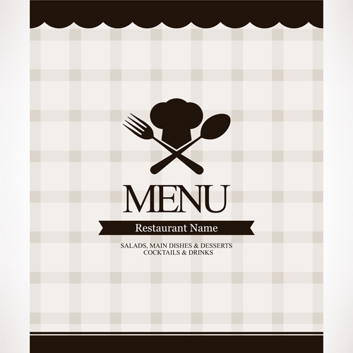 Modern restaurant menu design graphic set 05  