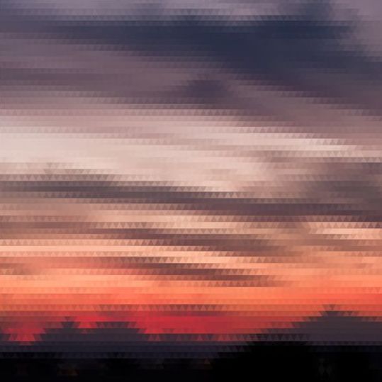 Sonnenuntergang mit geometrischen Formen verschwommener Hintergrundvektor 10  