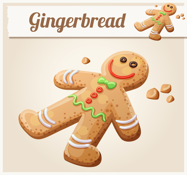 gingerbread cookies vector  