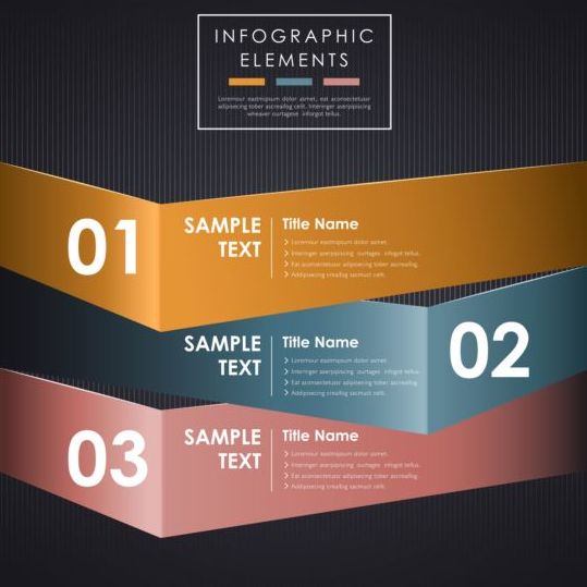Astratto 3D infographics design Vector 01  