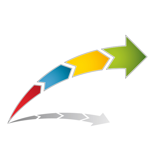 Logo of Arrows design vector 03  