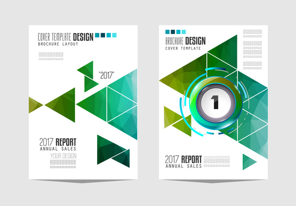 Business Flyer Broschüre Cover Vorlage Vektor 01  
