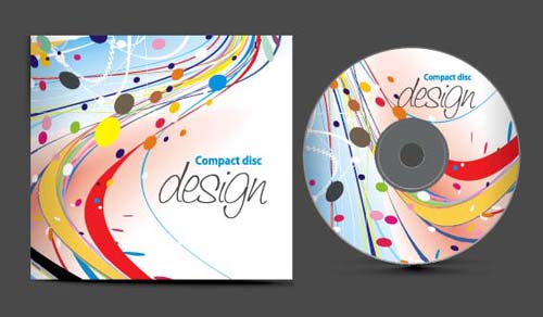 Abstract of CD Cover vector set 10  