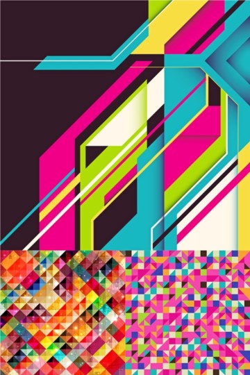 Colorful grid background Illustration vector  