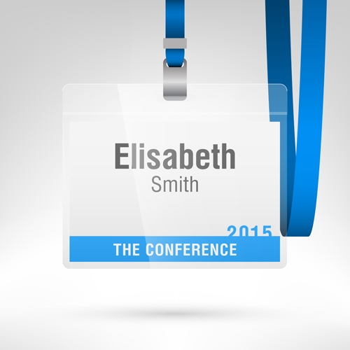 Conference card design vector 04  