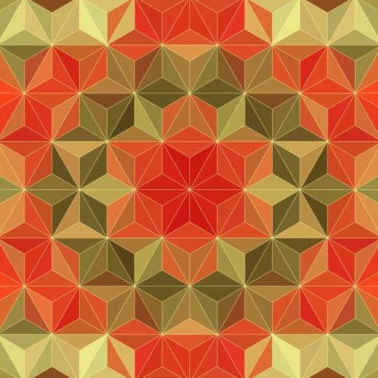 Geometrische vorm met Mandala patroon vector 06  