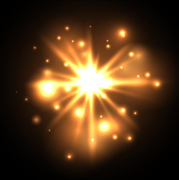 Light explosion effect background vector 08  