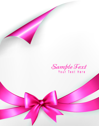 Paper with ribbon backgrounds 04  