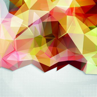 Shiny geometry concept vector background  