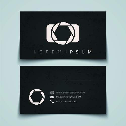 Simple styles business cards vectors 02  