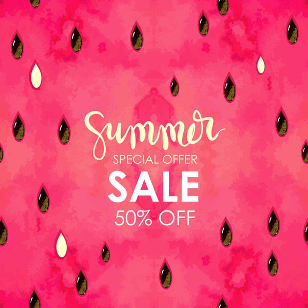 Summer sale background with gem vector 03  