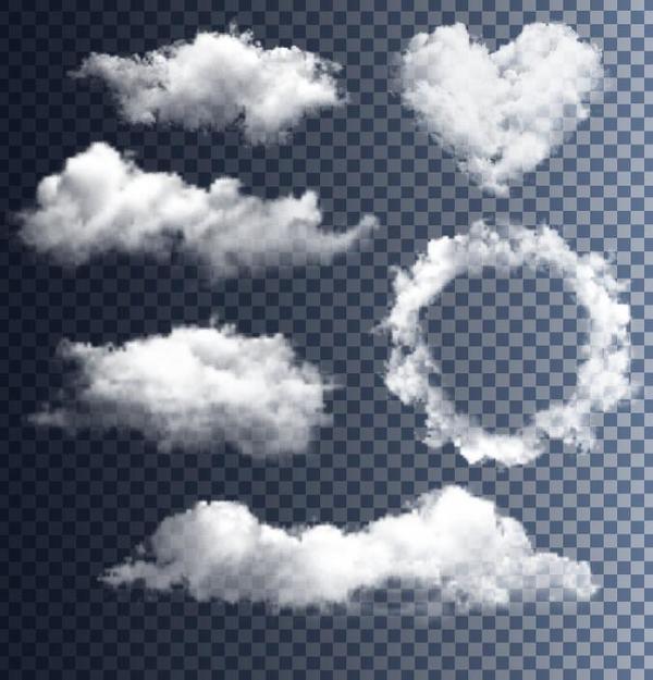 Vector clouds illustration set 01  