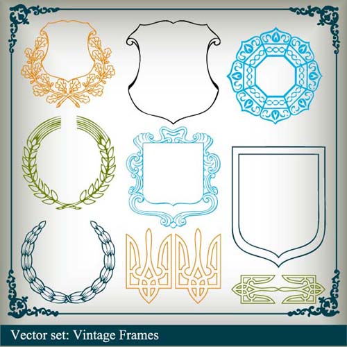 Various Vector frame set 01  