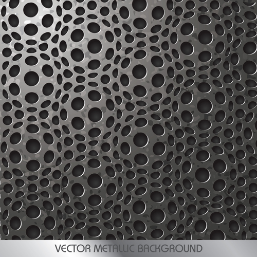 Vector pattern metallic backgrounds 02  
