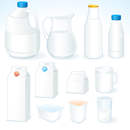 Milk Advertising theme design elements vector 01  