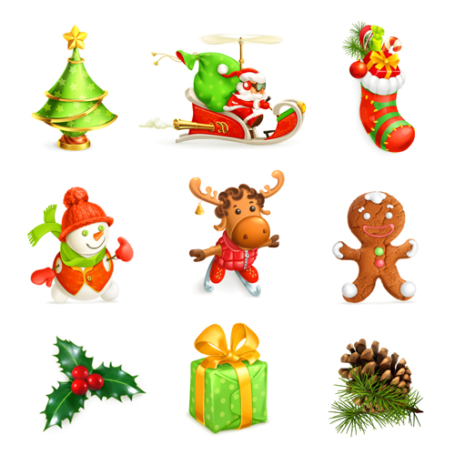 2015 christmas gift ornament illustration vector  