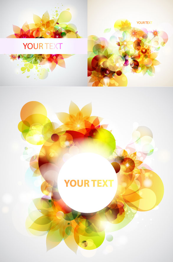 Dazzling flower background vector art  