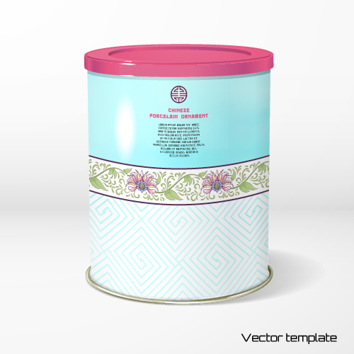 Beautiful floral pattern packaging design vector 06  