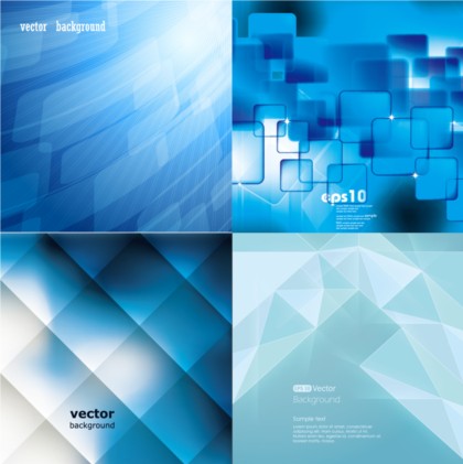 Blue modern art background vectors  