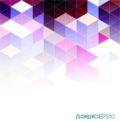 Bright triangles pattern vector background 02  