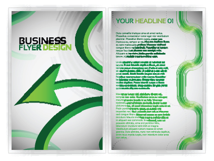 Cover of Business Flyer design vector 02  