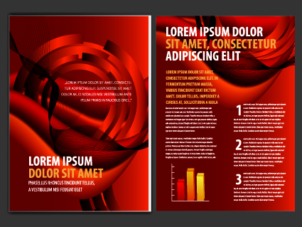 Cover of Business brochure and flyer vector 03  