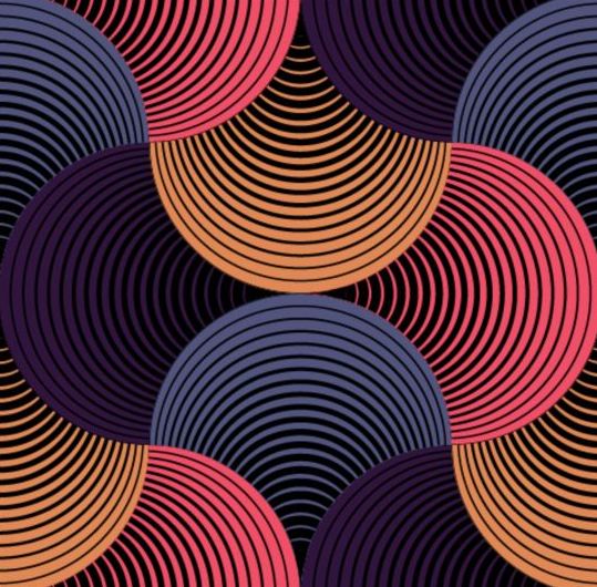 Circel Swirl patroon naadloze patroon vector 05  