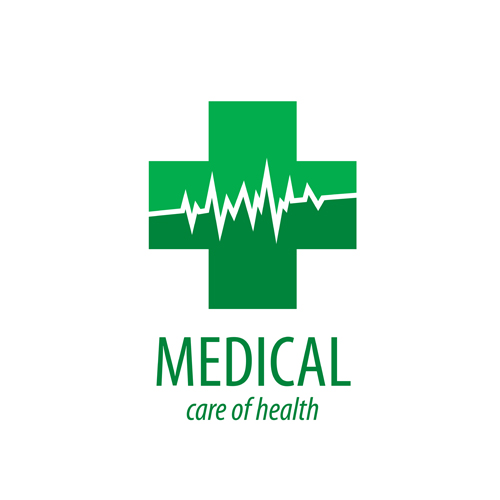 Green medical health logos design vector 09  