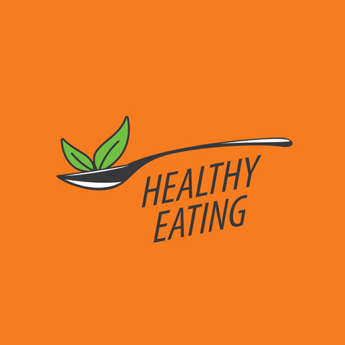 Healthy eating logo design vector set 01  