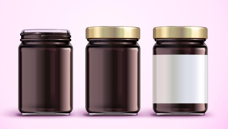 Jar package design vector  