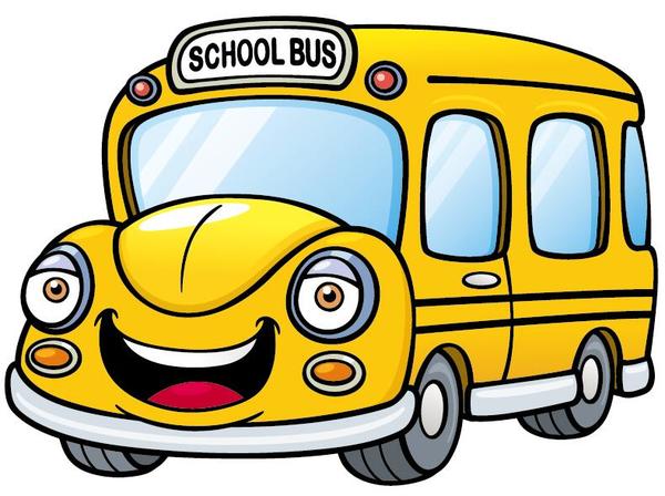 Yellow cartoon school bus vector  