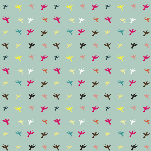 Different color Birds pattern vector  