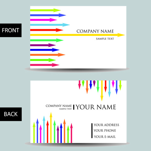 Shiny modern business cards vector 02  