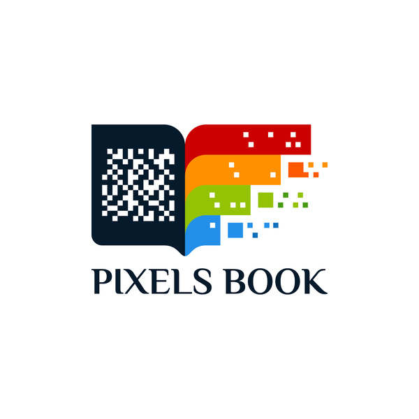 Pixel Buch Logo Vektor  