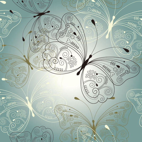 Set of Butterfly vector 03  
