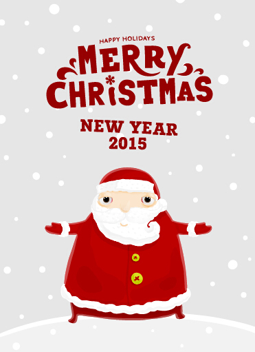 2015 Christmas and new year santa background 01  