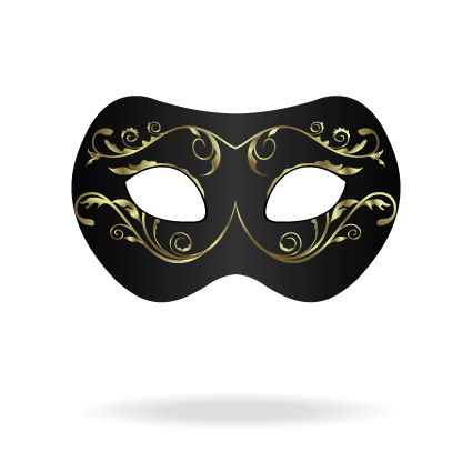 Various Carnival Mask elements vector set 01  