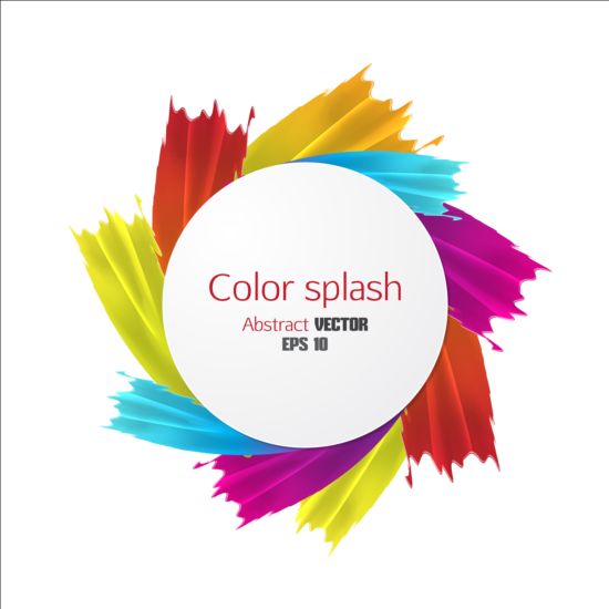 Color splash abstract background 03  
