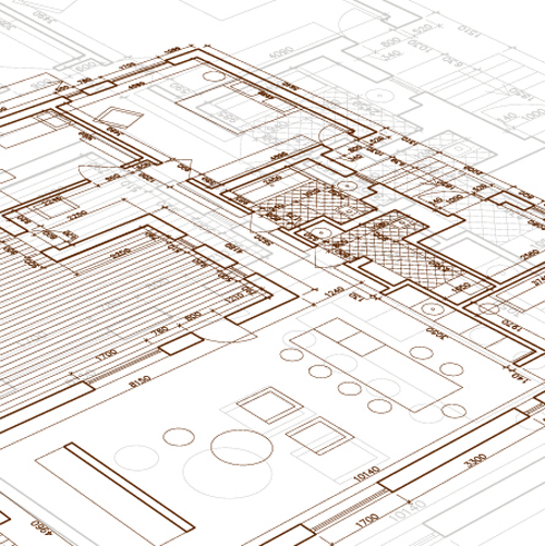 Creative architectural blueprint background vector 14  