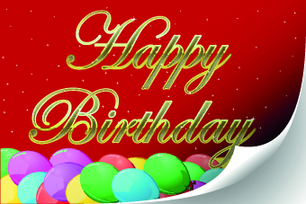 Funny Happy Birthday vector background 02  