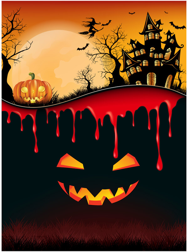 Kreativer Designvektor 02 des Halloween-Hintergrundes  