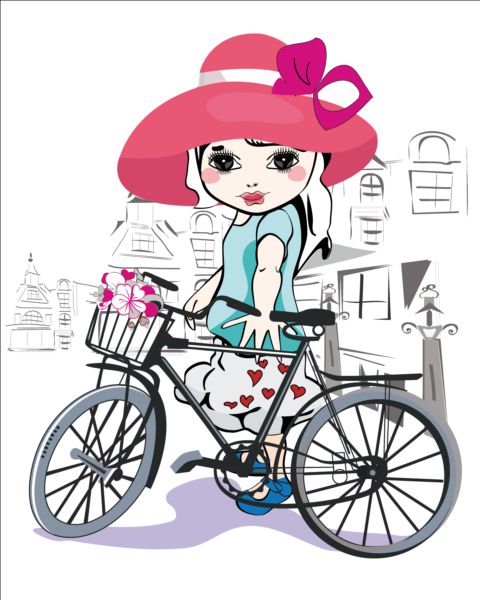 Little girl bycicle  
